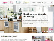 Tablet Screenshot of cylinda.se